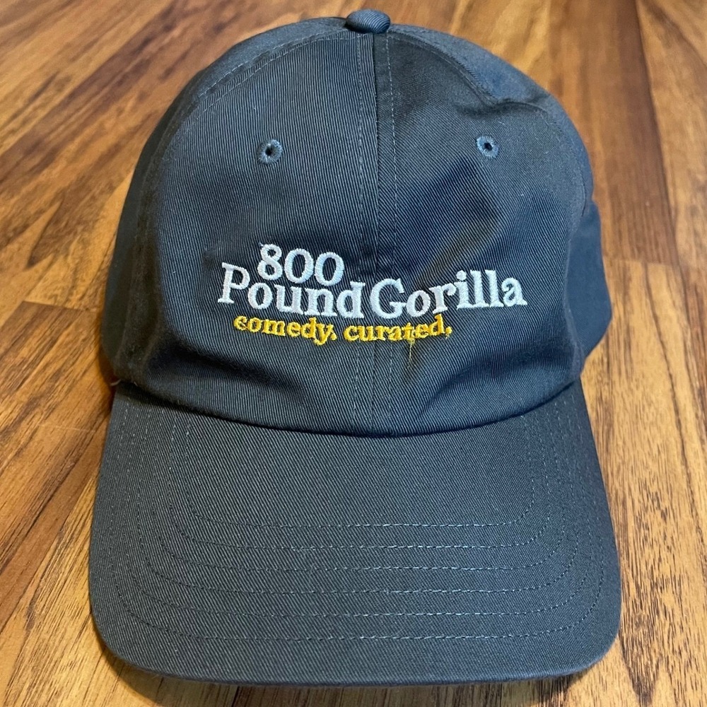800 Pound Gorilla Comedy Hat Mens OSFM Gray Embroidered Cotton Baseball Cap